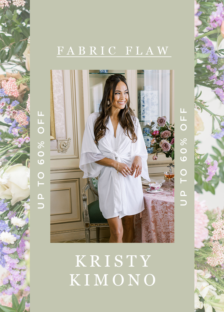 KRISTY KIMONO- FINAL SALE- Fabric Flaw Issue - Robed With Love