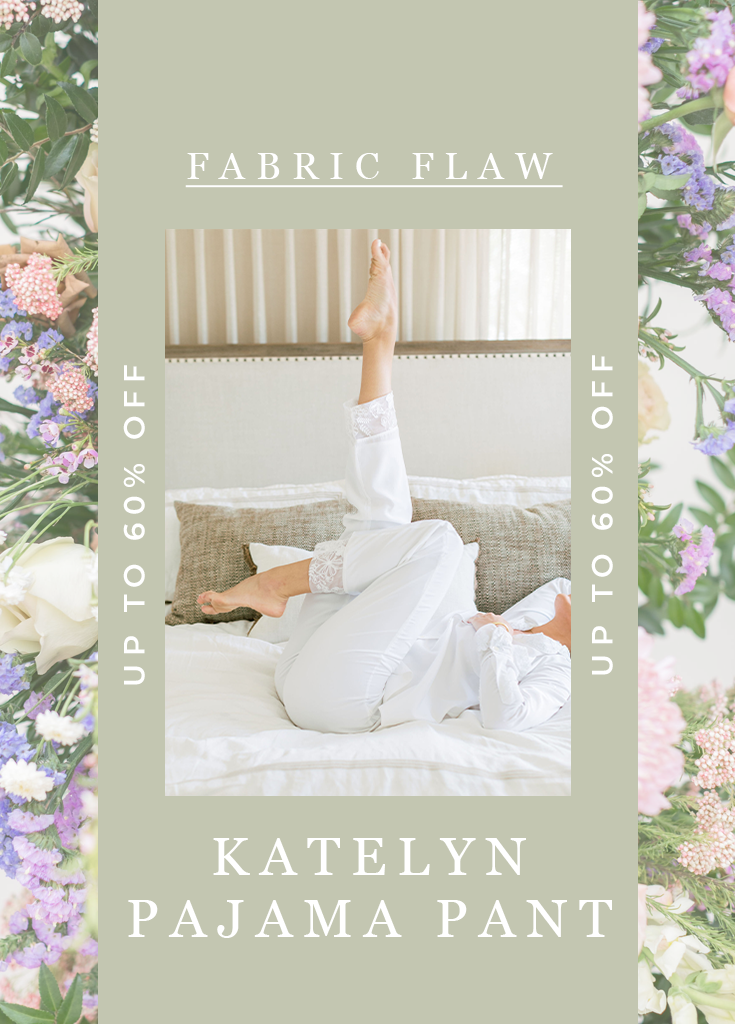 KATELYN PAJAMA PANT- FINAL SALE- Fabric flaw issue - Robed With Love