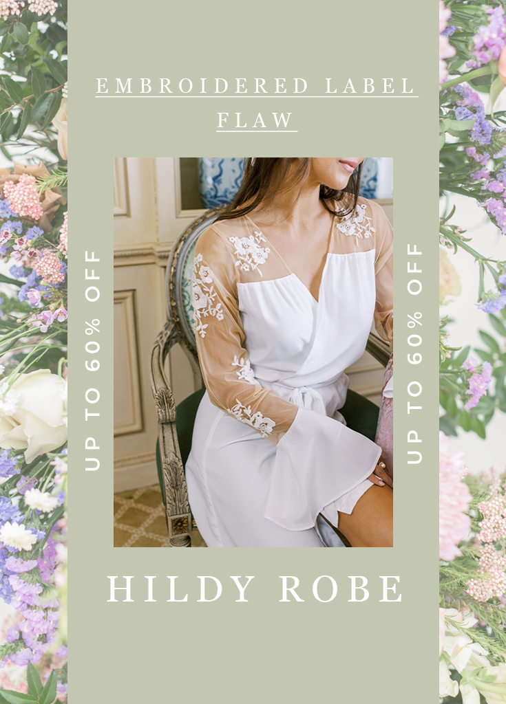 HILDY ROBE -FINAL SALE- Embroidered Label Flaw - Robed With Love
