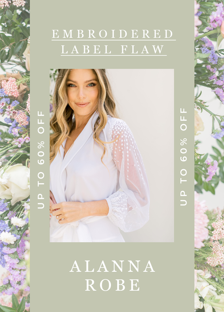 ALANNA ROBE -FINAL SALE- Embroidered Label Flaw - Robed With Love