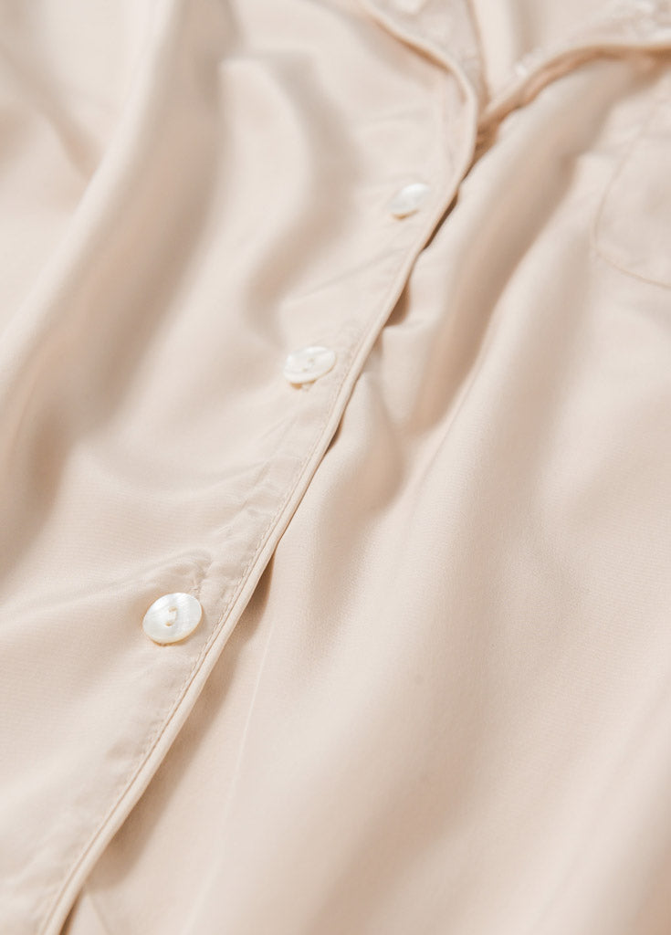 Katelyn Pajama Blouse- Champagne - Robed With Love