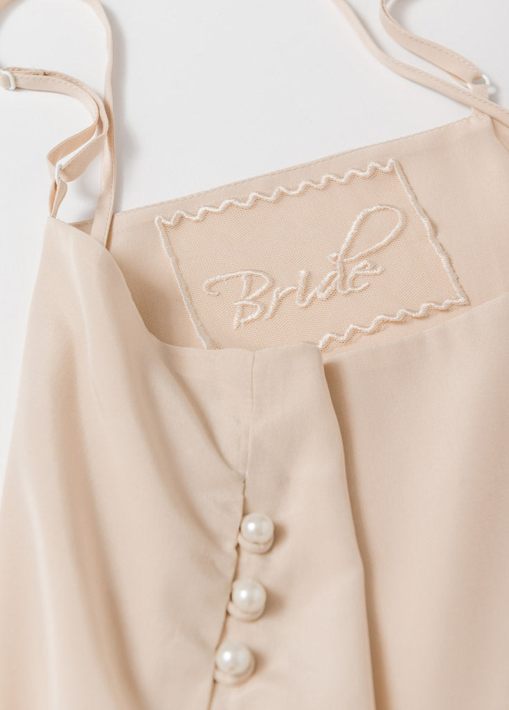 Katelyn Pajama Cami- Champagne - Robed With Love