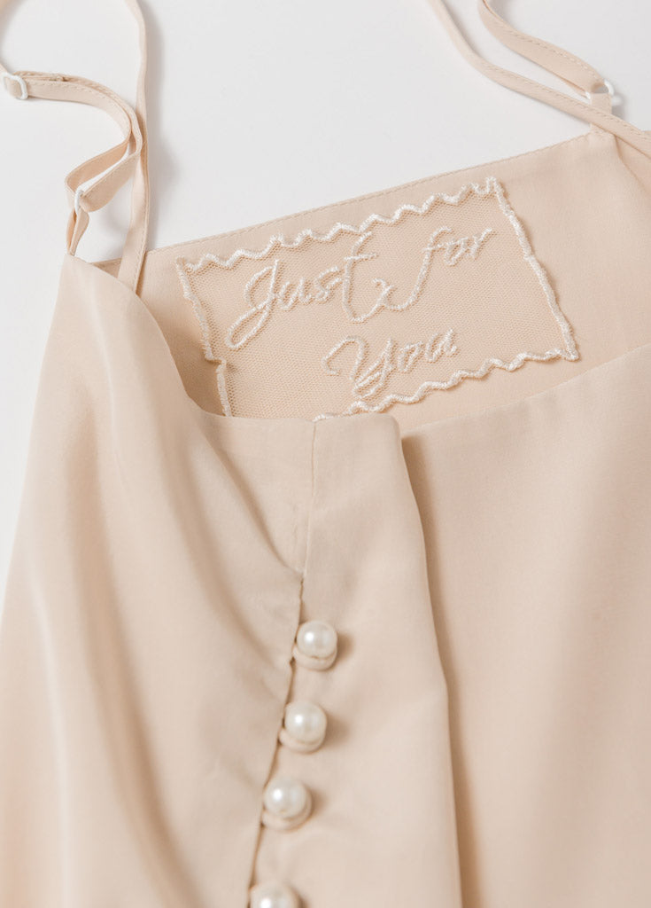 Katelyn Pajama Cami- Champagne - Robed With Love