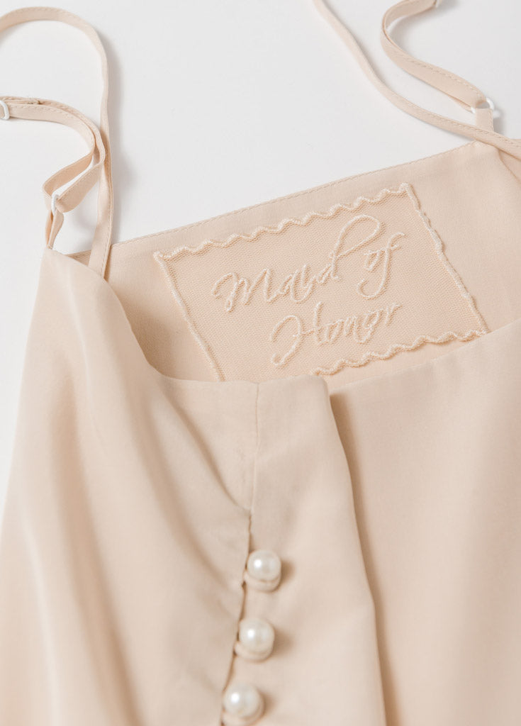 Katelyn Pajama Cami- Champagne - Robed With Love