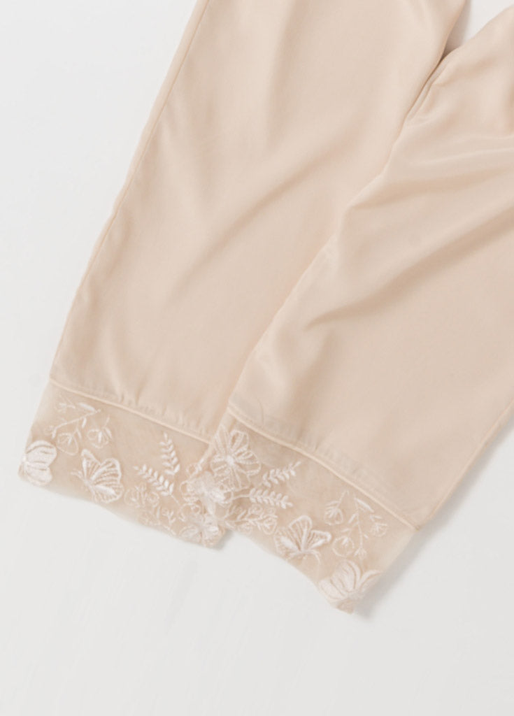 Katelyn Pajama Pant - Champagne - Robed With Love