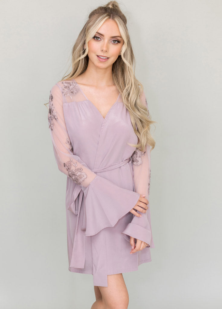 HILDY ROBE- DUSTY LAVENDER - Robed With Love