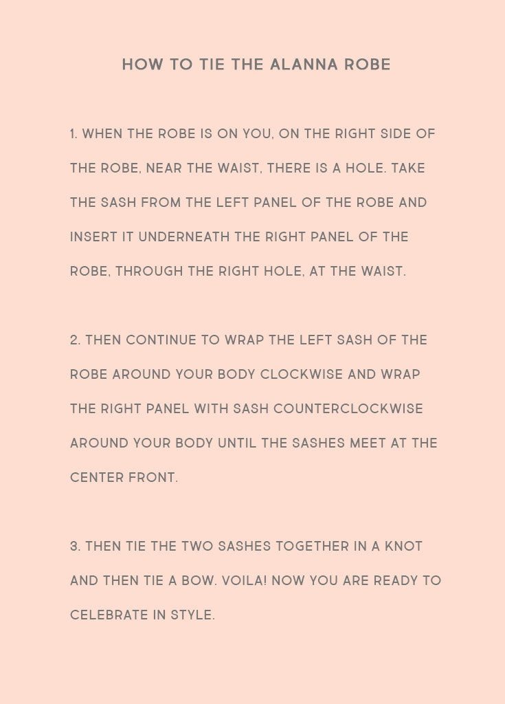 ALANNA ROBE- WHITE - Robed With Love