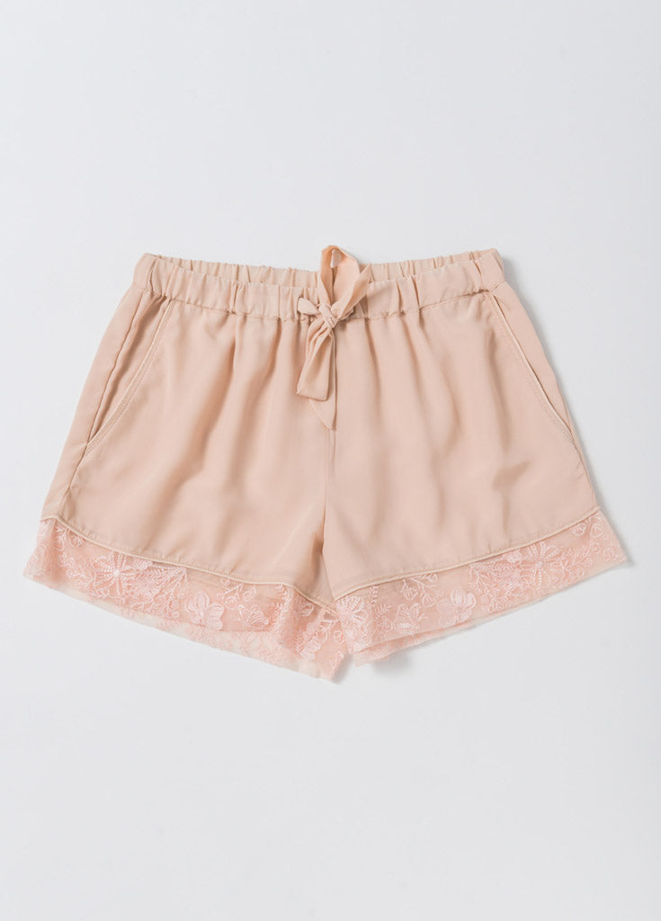 Katelyn Pajama Short- Pink - Robed With Love