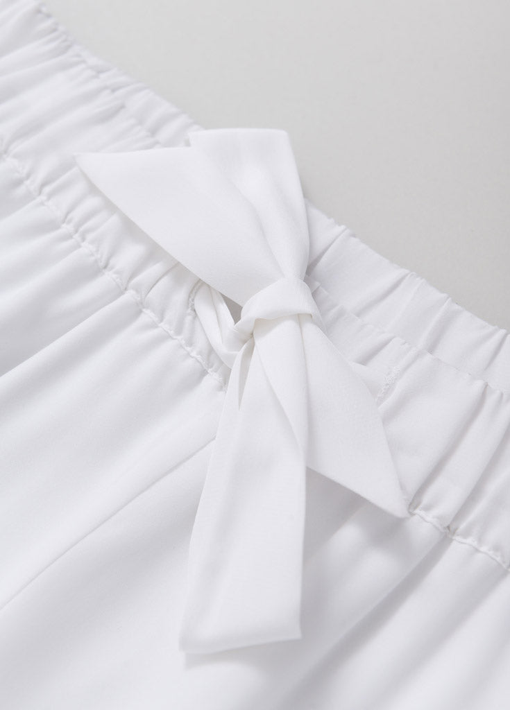 Katelyn Pajama Pant - White - Robed With Love