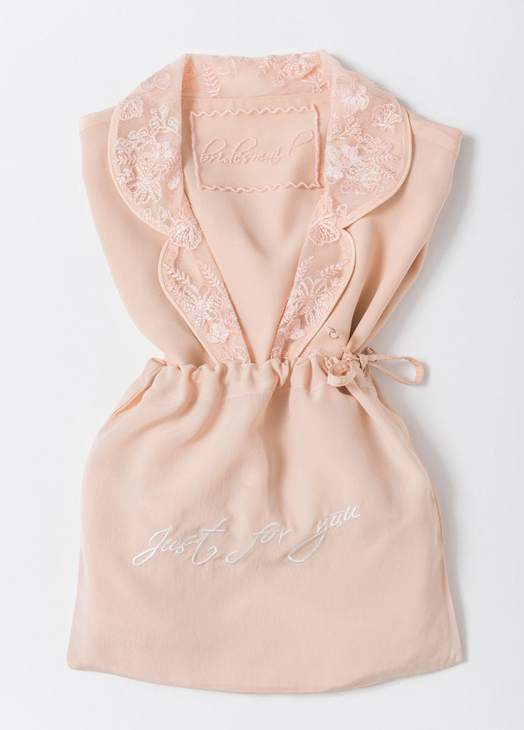 Katelyn Pajama Blouse- Pink - Robed With Love