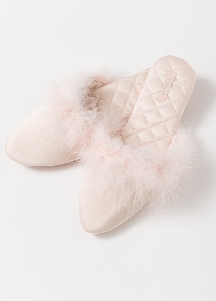 Luxe Feather Slipper